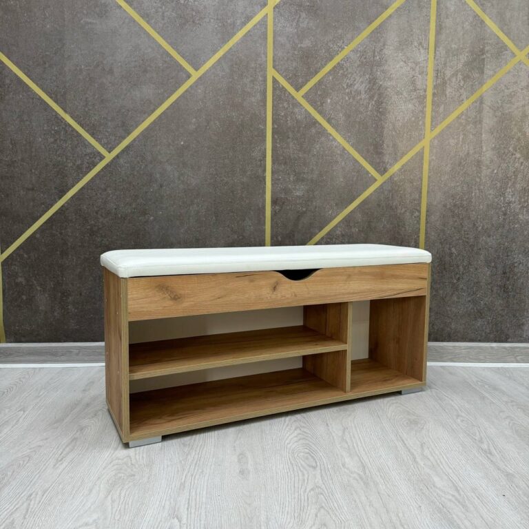 Дуб крафт золотой/кожзам белый