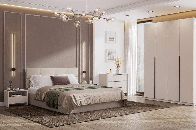 Велюр бежевый