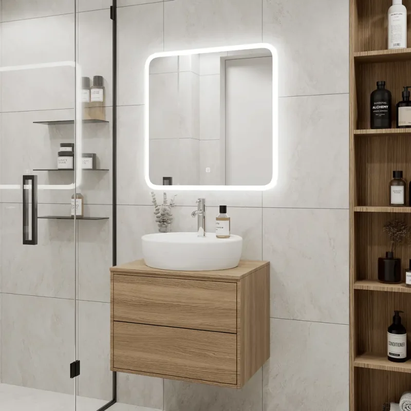 Зеркало для ванной Light LED с подсветкой и сенсором 60x60 см
