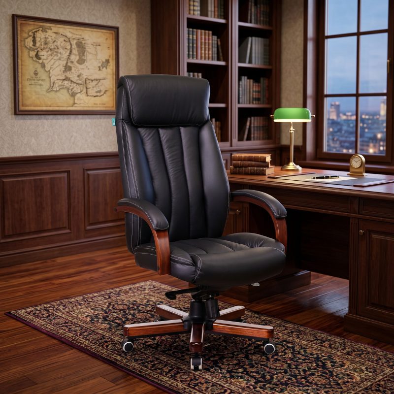 Кресло руководителя Бюрократ T-9922WALNUT