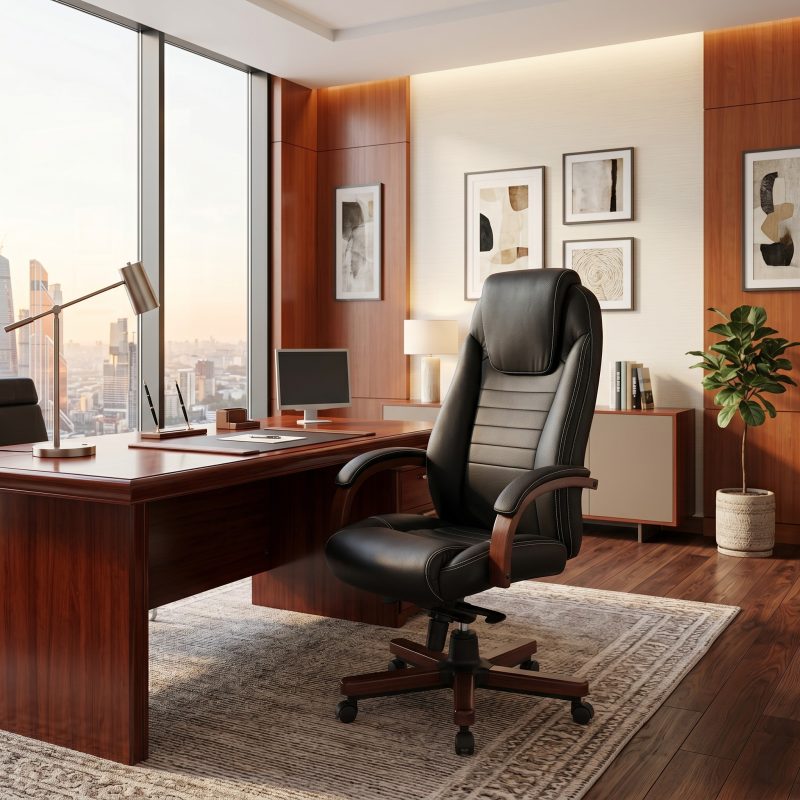 Кресло руководителя Бюрократ T-9923WALNUT