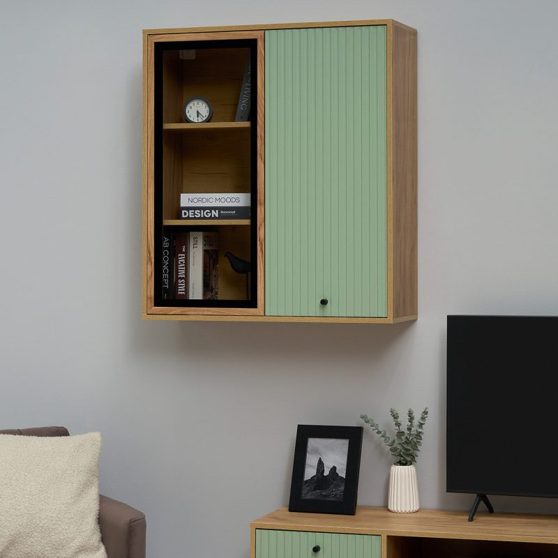 Шкаф навесной «ОЛИВИЯ» (рамка AGT)