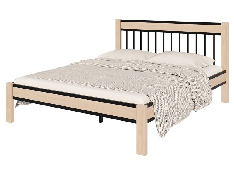 Черная/опоры натуральные