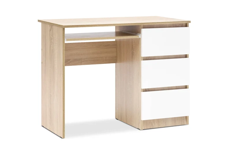 Дуб сонома/белый глянец