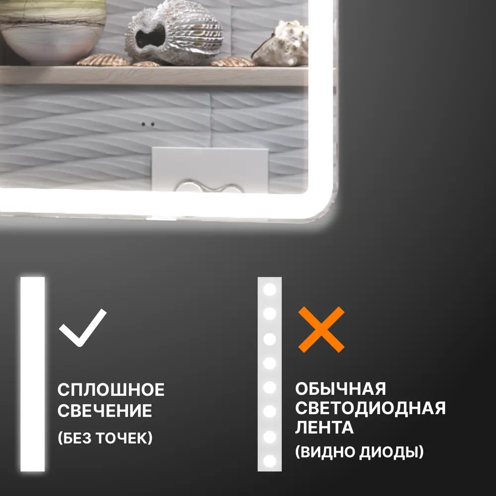 Зеркало для ванной Vigo Bora Classic Led с подсветкой 40 см