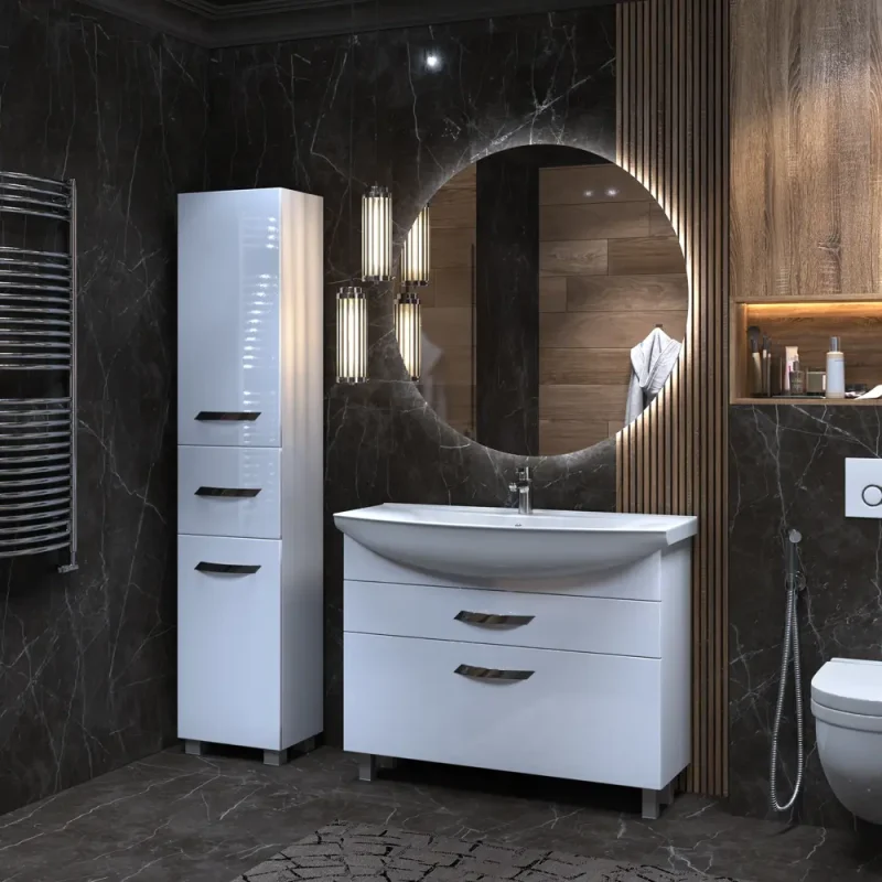 Зеркало для ванной Vigo Moss Classic Led с подсветкой 80 см круглое