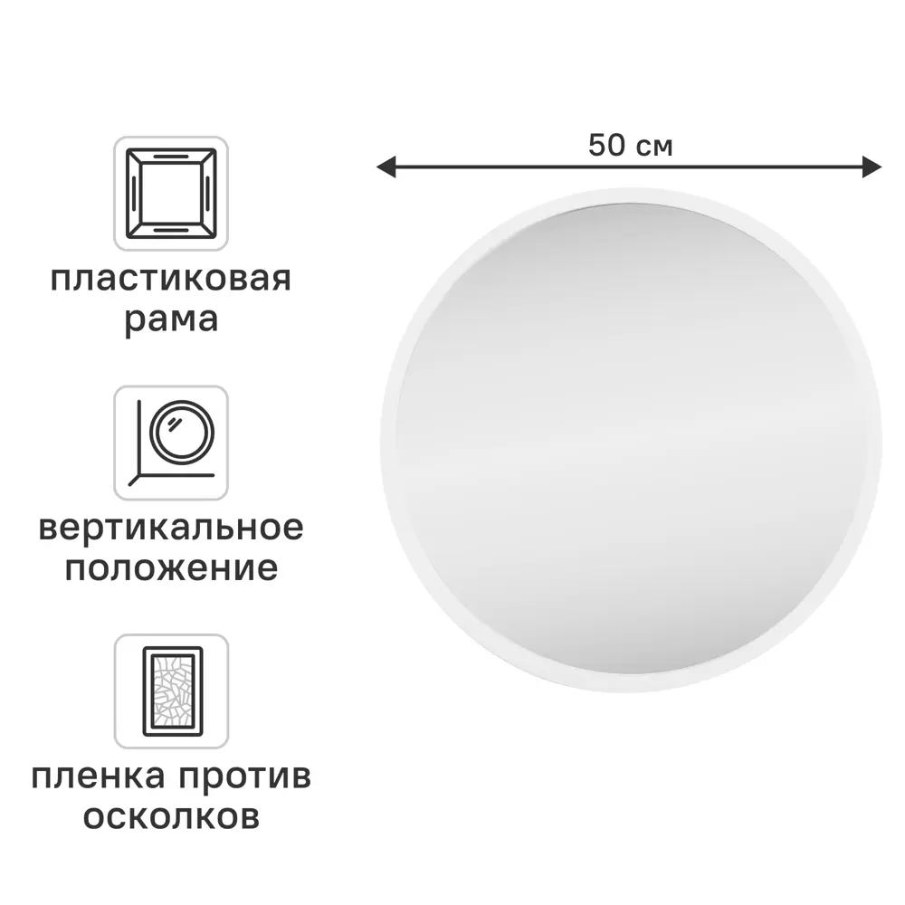Зеркало декоративное "INSPIRE Nodal" круглое D52
