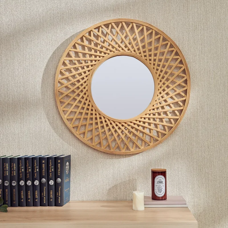 Зеркало декоративное настенное "INSPIRE Rosage" круглое D60