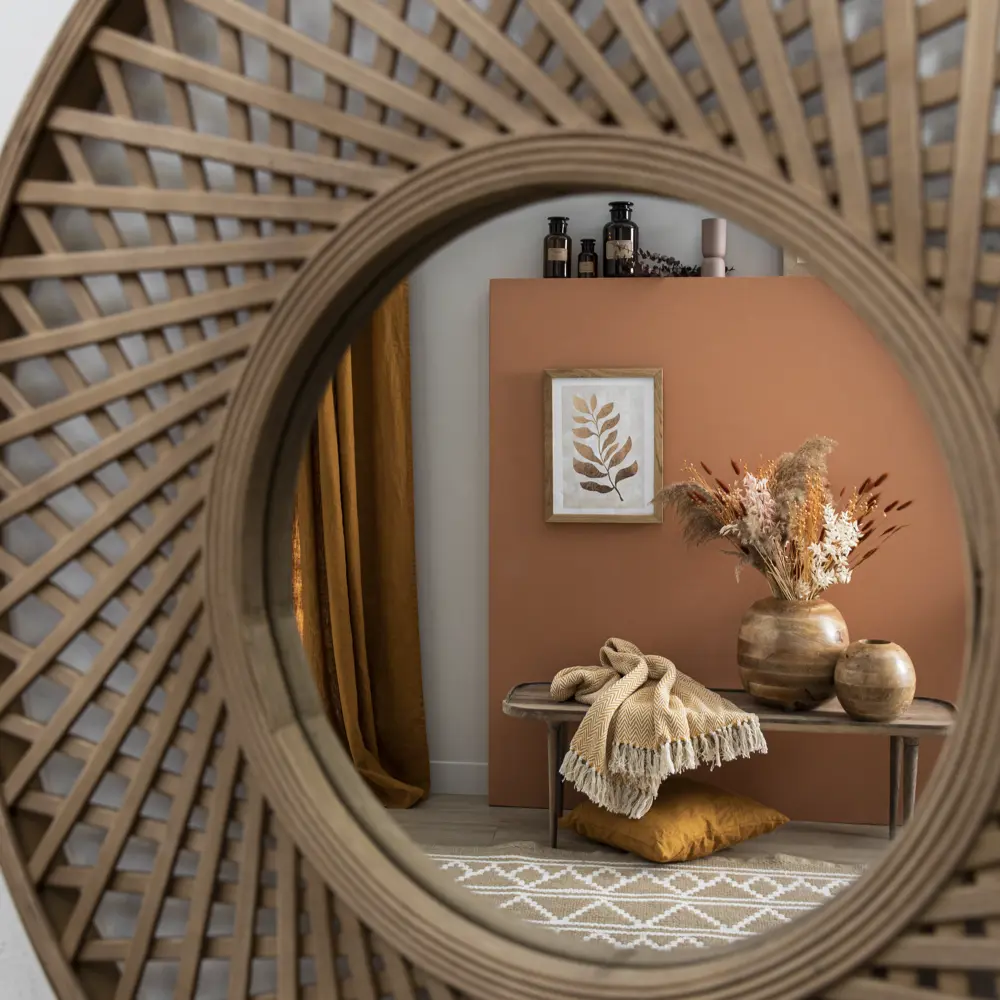 Зеркало декоративное настенное "INSPIRE Rosage" круглое D60