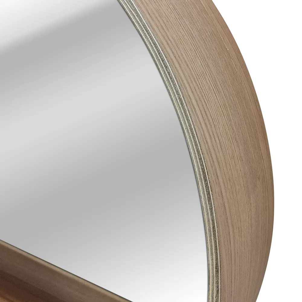Зеркало декоративное "INSPIRE Nordik Tableto Oak" круглое D56