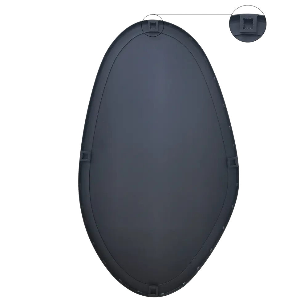 Зеркало декоративное "KREAFORTA Dali Black" фигурное 50x85